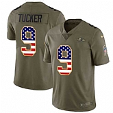 Nike Ravens 9 Justin Tucker Olive USA Flag Salute To Service Limited Jersey Dyin,baseball caps,new era cap wholesale,wholesale hats